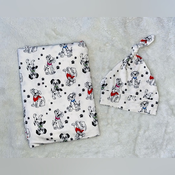 🐾NIB 101 Dalmatian Bamboo Swaddle Set🐾 - Picture 7 of 10
